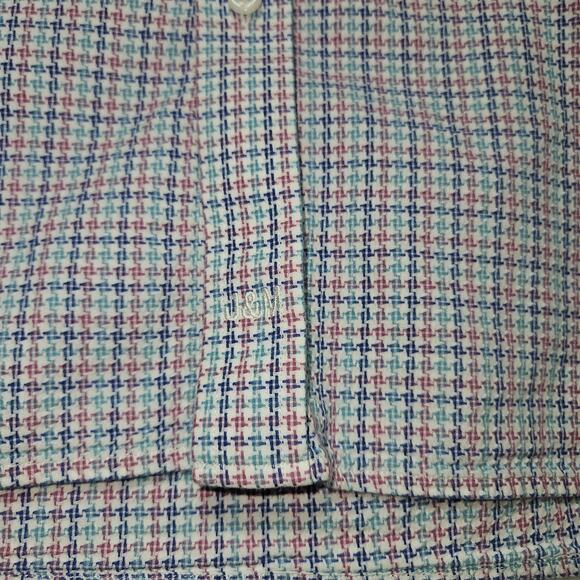 Johnston & Murphy Shirt Mens SZ XXL Flip Sleeve Preppy Coastal Academia‎ Office - Picture 6 of 9
